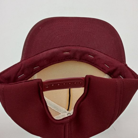 Be A Man Snapback Cap Hat Vintage Maroon Red Blame The Wife Funny Humor Joke - Picture 2 of 8